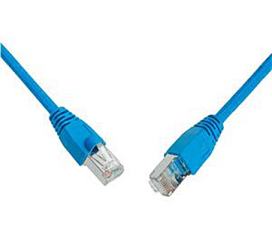 SOLARIX patch kabel CAT6 SFTP PVC 3m modrý snag-proof