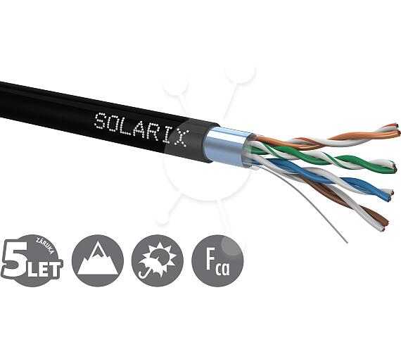 SOLARIX instalační kabel Solarix CAT5E FTP PE Fca venkovní 305m/box SXKD-5E-FTP-PE (27655192) + DOPRAVA ZDARMA