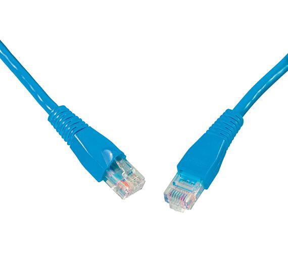 SOLARIX patch kabel CAT5E UTP PVC 10m modrý snag-proof