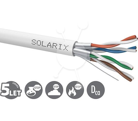 SOLARIX instalační kabel Solarix CAT6A STP LSOH Dca-s1,d2,a1 500m/cívka SXKD-6A-STP-LSOH (26000025) + DOPRAVA ZDARMA