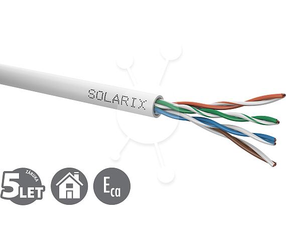 SOLARIX instalační kabel Solarix CAT5E UTP PVC Eca 305m/box SXKD-5E-UTP-PVC (27655141)