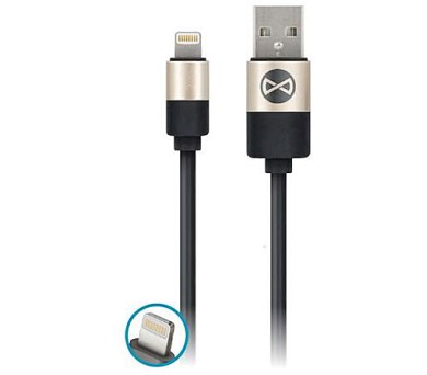 Forever Modern USB/Lightning 1m 2A černý