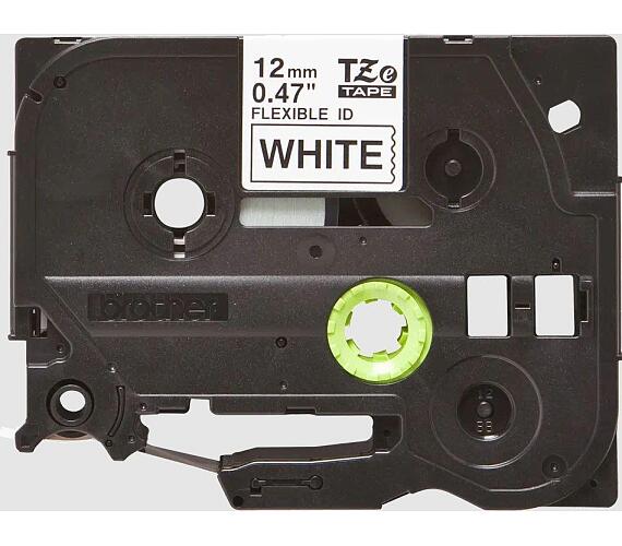 Brother páska TZe-FX231 12mm bílá/černá laminovaná páska (TZEFX231)