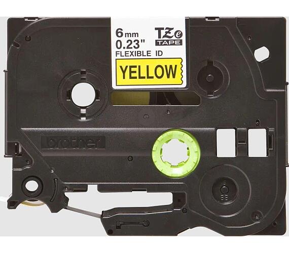 Brother páska TZe-FX611 6mm žlutá/černá laminovaná páska (TZEFX611)