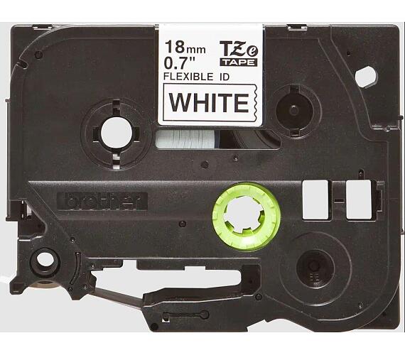 Brother páska TZe-FX241 18mm bílá/černá laminovaná páska (TZEFX241)