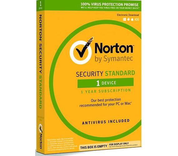 ESD - NORTON SECURITY STANDARD CZ 1 uživatel na 1 zařízení na 2 roky (21384899)