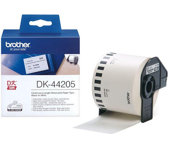 Brother DK-44205 papírová páska bílá 62mmx30,48m (DK44205)
