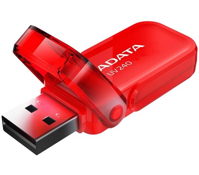 ADATA Flash disk UV240 32GB / USB 2.0 / červená (AUV240-32G-RRD)