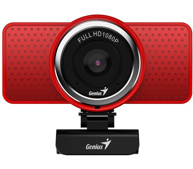 Genius webová kamera ECam 8000/ červená/ Full HD 1080P/ USB2.0/ mikrofon (32200001407)