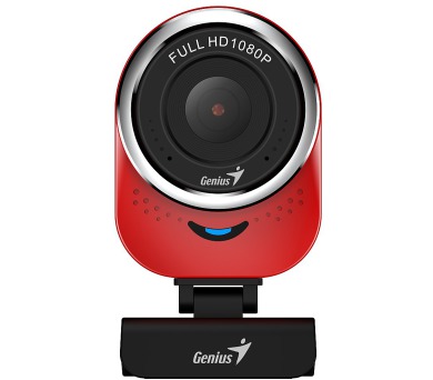 Genius webová kamera QCam 6000/ červená/ Full HD 1080P/ USB2.0/ mikrofon (32200002408)