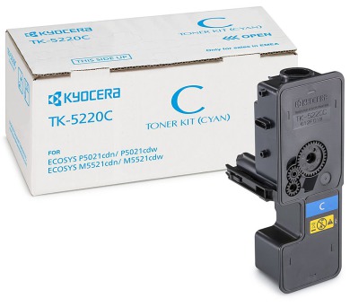 KYOCERA toner TK-5220C/ 1 200 A4/ azurový/ pro M5521cdn/ cdw