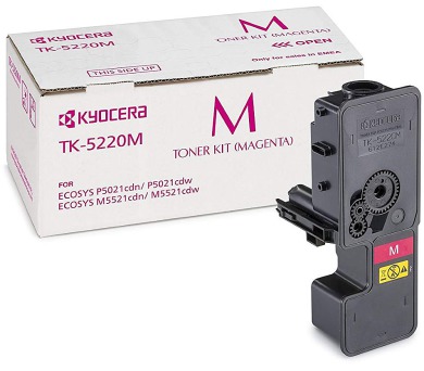 KYOCERA toner TK-5220M/ 1 200 A4/ purpurový/ pro M5521cdn/ cdw
