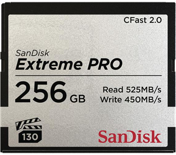 Sandisk Extreme Pro CFAST 256GB 525MB/s (SDCFSP-256G-G46D) + DOPRAVA ZDARMA