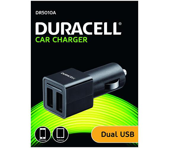 DURACELL - Dual USB Auto-nabíječka pro tablet černá (DR5010A)