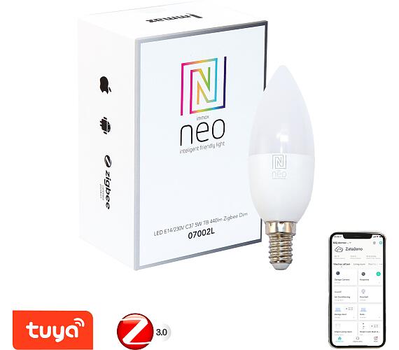 IMMAX NEO Smart žárovka LED E14 5W teplá bílá