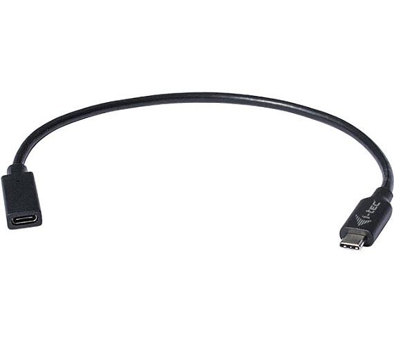 I-TEC prodlužovací kabel USB 3.1 (Type-C)/ přenos obrazu až 4K / 60 Hz/ černý/ 30cm (C31EXTENDCBL)
