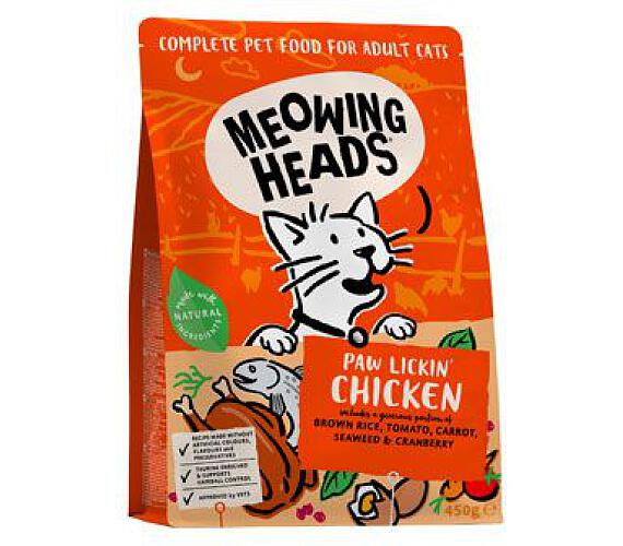 Meowing Heads Paw Lickin’ Chicken 450g