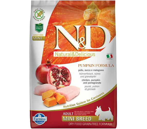 N&D LG DOG Adult Mini Chicken & Pomegranate 7kg