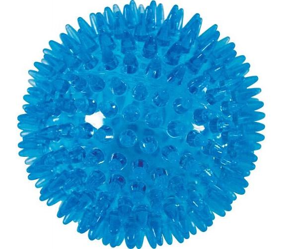 Hračka pes BALL SPIKE TPR POP 13cm s ostny tyrkysZolux