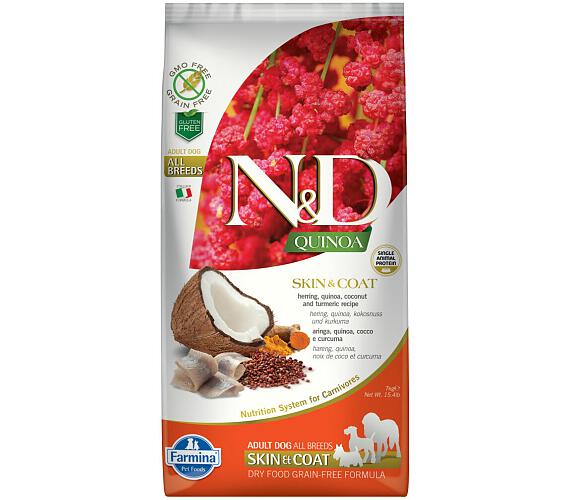 N&D Quinoa DOG Skin&Coat Herring all breeds 7kg