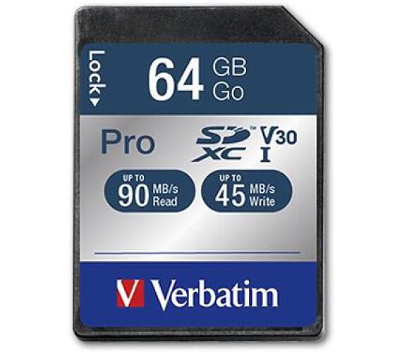 Verbatim PRO 47022 SDXC 64 GB cl10