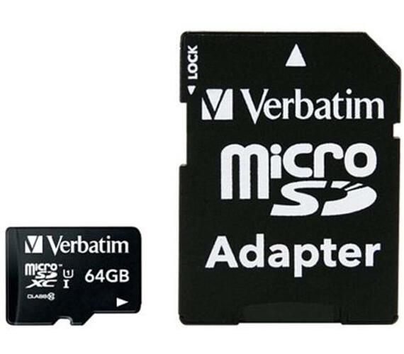 MicroSDXC 64GB CL10 UHS-I 44084 Verbatim