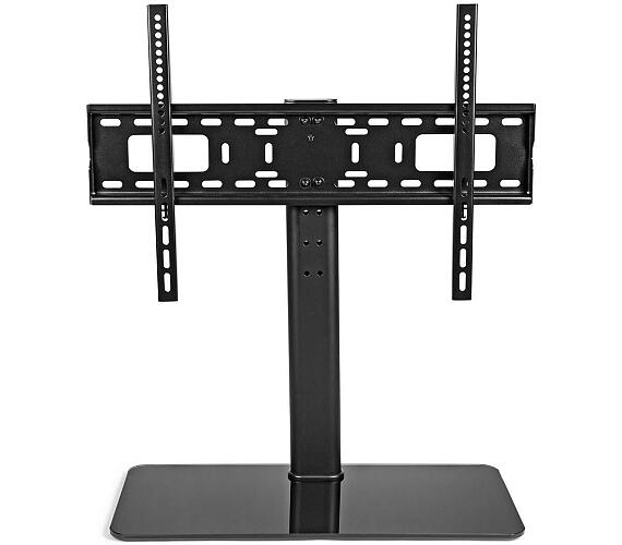 TV Stojan Fixní | 32-65 " | Až do 45 kg | Nastavitelné výšky | Ocel / Tvrzené sklo | Černá + DOPRAVA ZDARMA