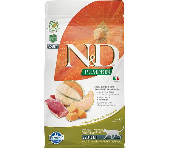 N&D Pumpkin CAT Duck & Cantaloupe melon 5kg + DOPRAVA ZDARMA