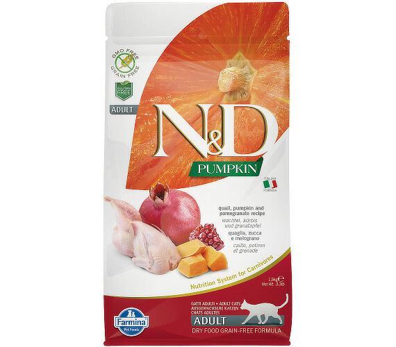 N&D Pumpkin CAT Quail & Pomegranate 5kg + DOPRAVA ZDARMA