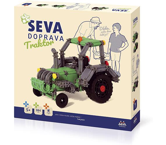 Seva Doprava Traktor 384 dílků
