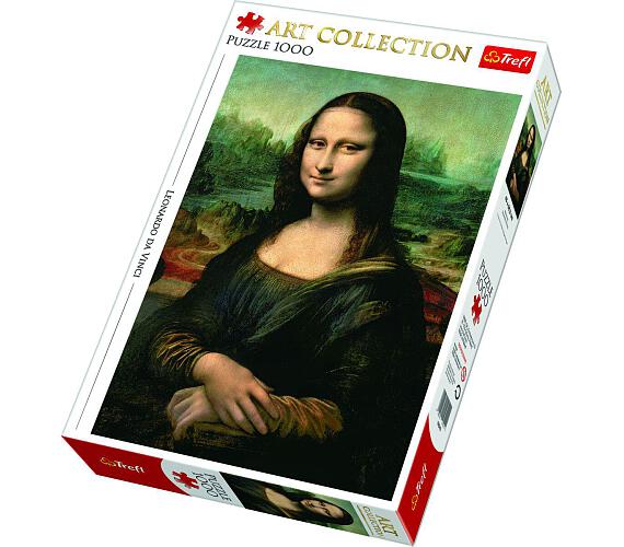 TREFL Puzzle Mona Lisa 1000 dílků 48x68cm v krabici 40x27x6cm