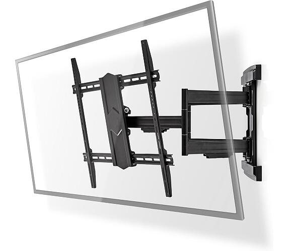 Nástěnný TV Držák Full Motion / 43-90 " / Maximální podporovaná hmotnost obrazovky: 70 kg / Naklápěcí / Otočné / Minimální vzdálenost od stěny: 70 mm / Maximální vzdálenost od stěny: 800 mm / 3 Otočné Body / Ocel / Černá + DOPRAVA ZDARMA