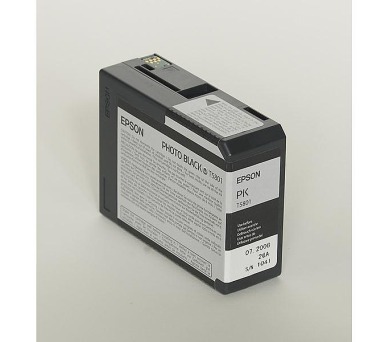 Inkoustov npl Epson T580100, 80ml originln - ern