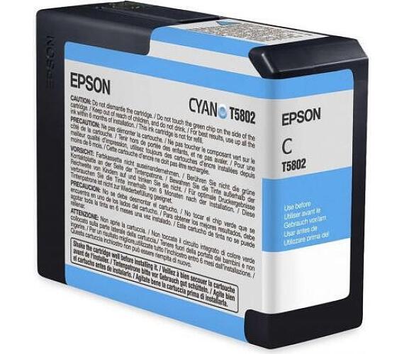 Inkoustov npl Epson T580200, 80ml originln - modr