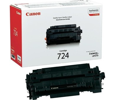 Toner Canon CRG-724, 6000 stran originln - ern