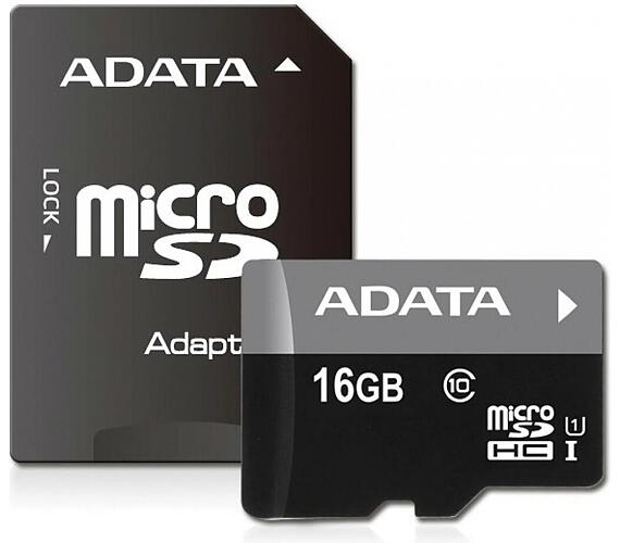 ADATA Micro SDHC 16GB UHS-I U1+adaptér