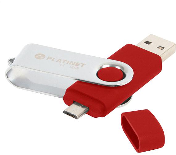 PLATINET ANDROID PENDRIVE USB 2.0 BX-Depo 32GB + microUSB for tablets RED (PMFB32R)