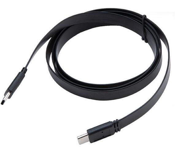AKASA kabel PROSLIM USB 3.1 Gen2 Type-C na Type-C / AK-CBUB46-10BK / 1m / černý