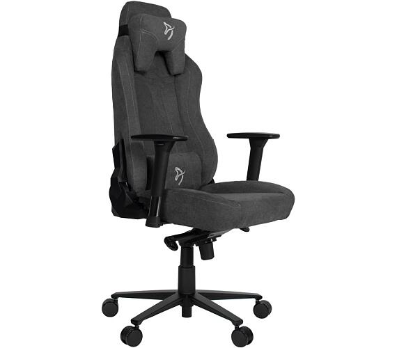 AROZZI herní židle VERNAZZA Soft Fabric Dark Grey/ povrch Elastron/ tmavošedá (VERNAZZA-SFB-DG) + DOPRAVA ZDARMA