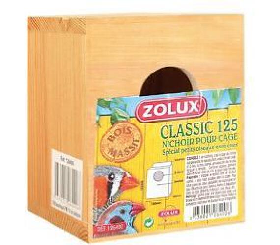 Budka hnízdící pro ptáky 100x100x125mm Zolux