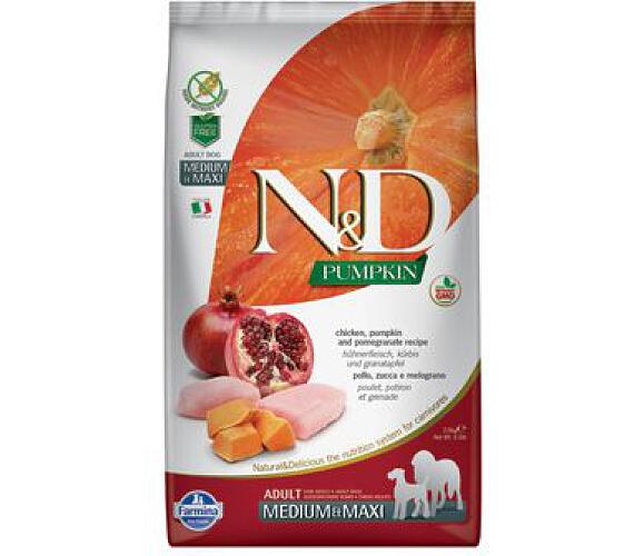 N&D Pumpkin Adult Medium/Large Chicken&Pomegranate + DOPRAVA ZDARMA