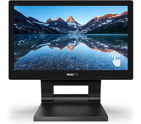 Philips LCD 162B9T 16" 16:9 TN Touch / 1366x768@60Hz / 20M:1 / 4ms / 220 cd / VGA / DVI / HDMI / DP / 2xUSB / Repro / VESA (162B9T/00)