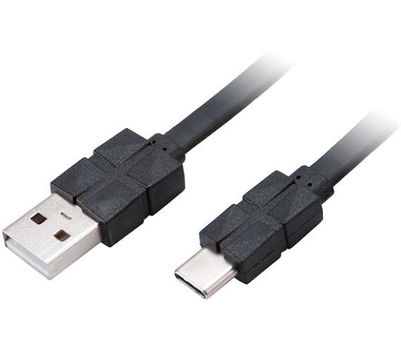 AKASA - USB 2.0 typ C na typ A kabel - 30 cm (AK-CBUB43-03BK)