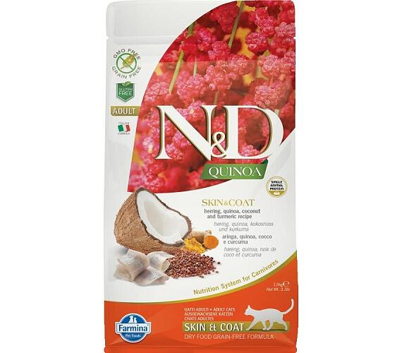 N&D Quinoa CAT Skin & Coat Herring & Coconut 5kg