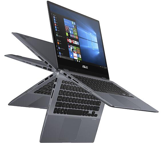 ASUS TP412FA-EC199T i5-8265U/8GB/512GB SSD/UHD Graphics 620/14" FHD lesklý Touch/W10/Grey