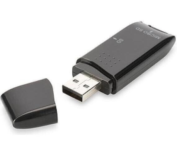 Digitus USB 2.0 SD / Micro SD čtečka karet pro karty SD (SDHC / SDXC) a TF (Micro-SD) (DA-70310-3)