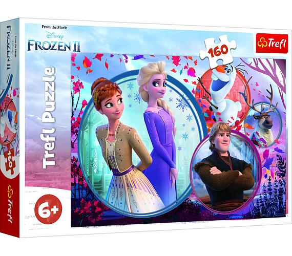 TREFL Puzzle Ledové království II/Frozen II 160 dílků 41x27,5cm v krabici 29x19x4cm