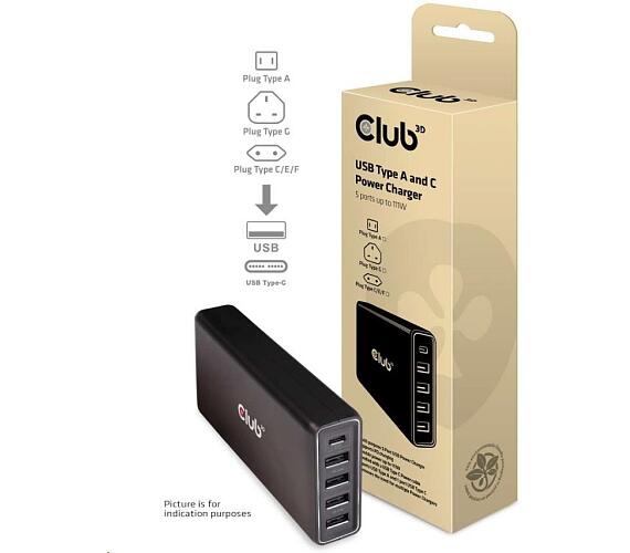 Club 3D Club3D Nabíječka USB Typ A a C + DOPRAVA ZDARMA