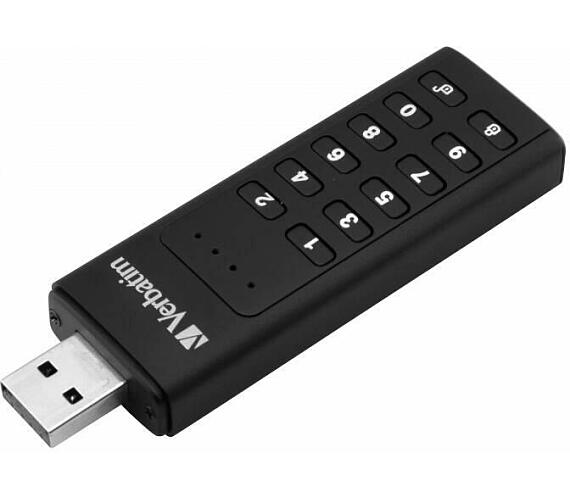Verbatim USB 3.0 Drive 64 GB - Keypad Secure (R:160/W:140 MB/s) GDPR (49428)