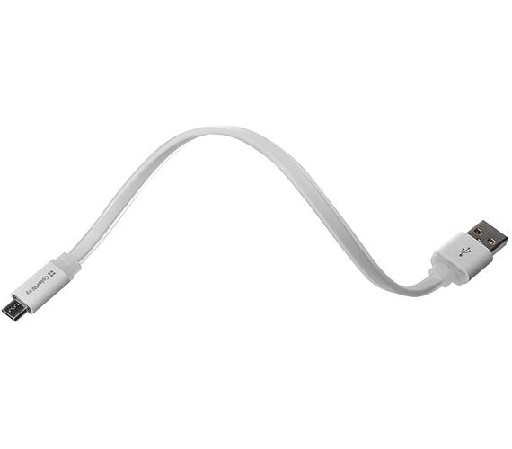 COLORWAY Datový Kabel USB/ Micro USB/ 0,25m/ Bílý (CW-CBUM-MUM25W)
